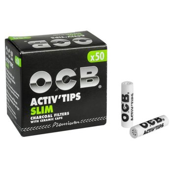 50 OCB Aktivkohlefilter Slim | Ø 7 mm