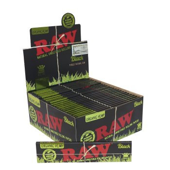 RAW Paper Black Organic Hemp Kingsize Slim