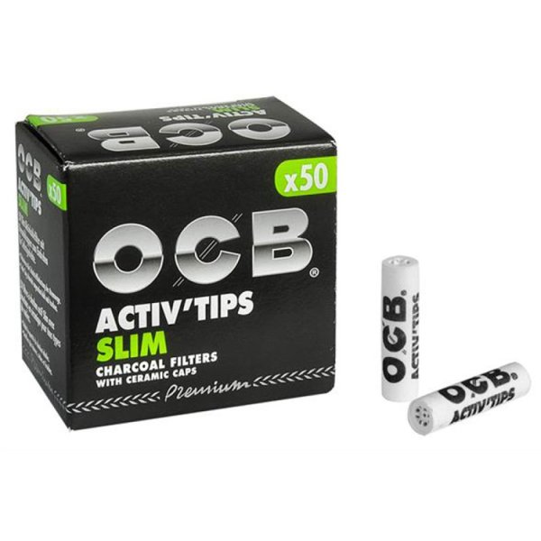 50 OCB Aktivkohlefilter Slim | Ø 7 mm