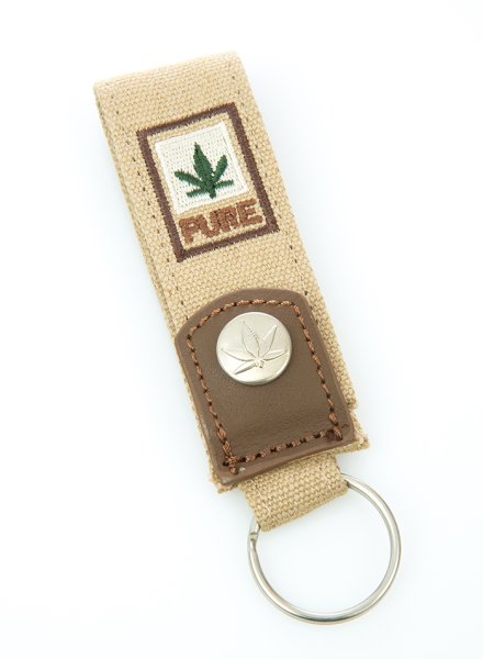 Pure Hanf Schlüsselanhänger | Farbe Camel | HF-0057