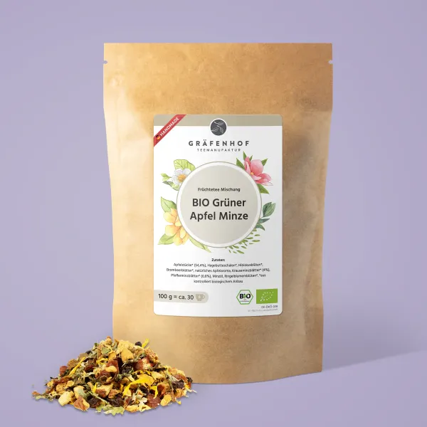 BIO Grüner Apfel Minze Tee | 100g