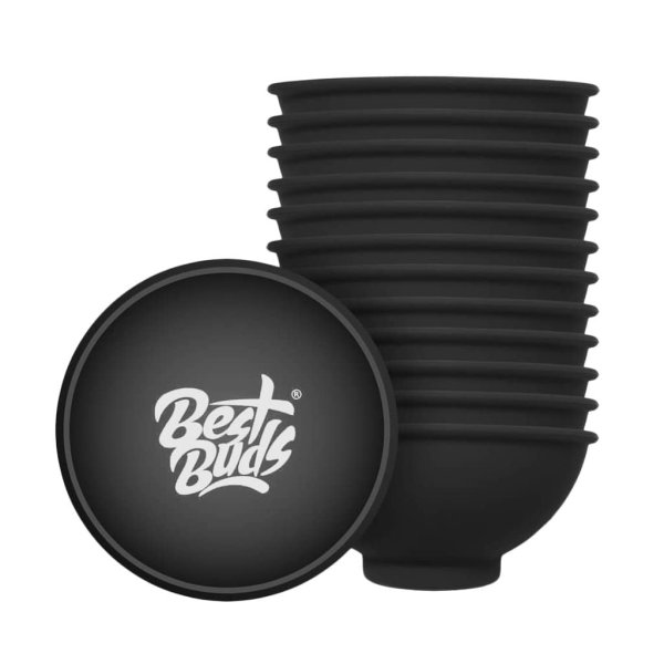 Best Buds Silikon Mischschale Schwarz | Ø 7 cm
