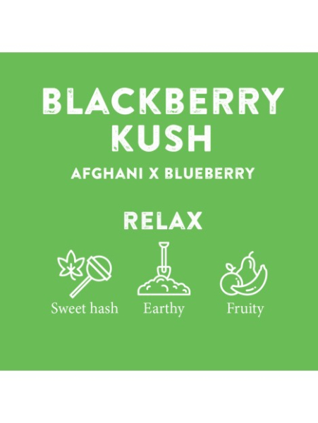 1ml CBD Blackberry Kush Kartusche 91% Cannabinoide | 510er Gewinde
