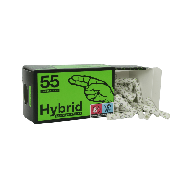 55 Hybrid Supreme Zellulose-Aktivkohlefilter | 6,4 mm