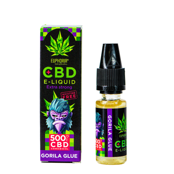 Euphoria CBD E-Liquid Gorilla Glue | 500mg CBD | 10ml