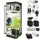 Komplettset Anbauzelt - Growbox 80x80x160 cm